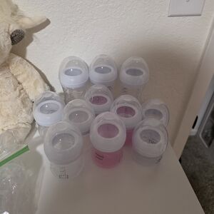 Set of Avent Natural Bottles